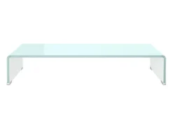 Mueble TV/Elevador de monitor cristal verde 70x30x13 cm ES827787