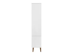 Mueble vitrina MOLDE madera maciza de pino blanco 90x35x175 cm