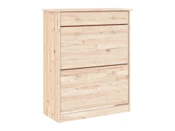 Mueble zapatero ALTA madera maciza de pino 77x35x96 cm ES963623