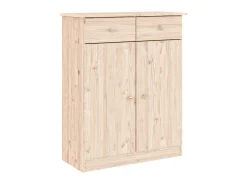 Mueble zapatero ALTA madera maciza de pino 77x35x96 cm ES972861
