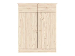 Mueble zapatero ALTA madera maciza de pino 77x35x96 cm ES972861