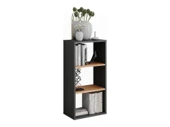 Mueble zapatero antracita/roble dorado 40x24x80.1 orlando