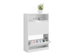 Mueble zapatero blanco 59x22x89.5 luca