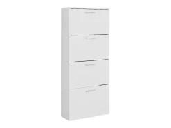 Mueble zapatero blanco 59x22x137 gizmo