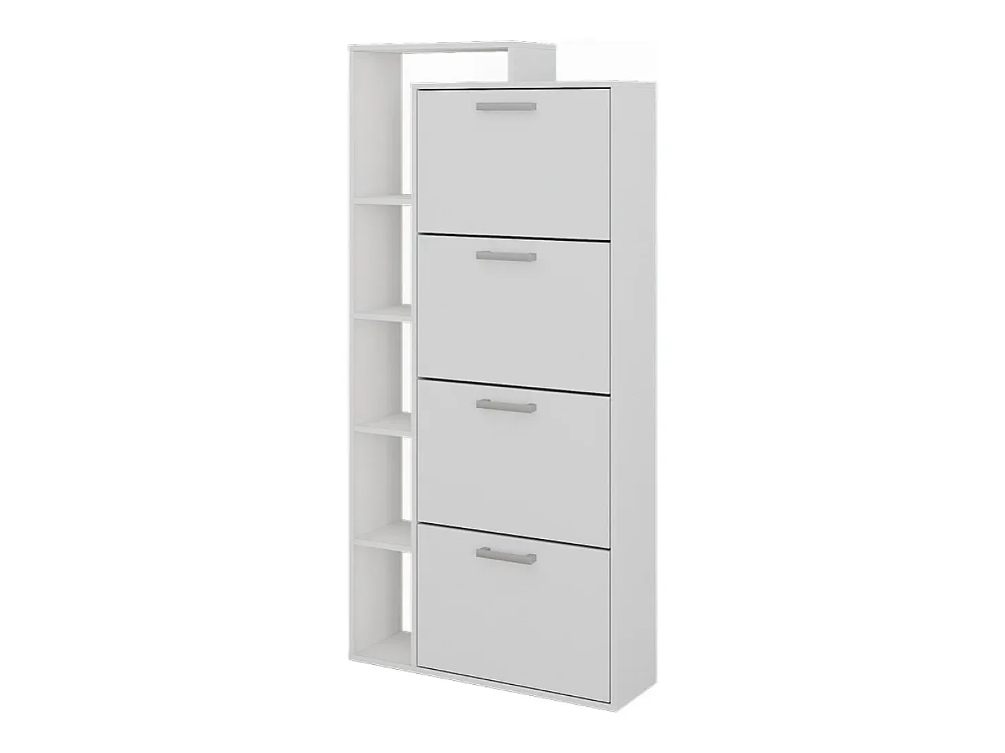 Mueble zapatero blanco 80x24.2x166.1 orlando