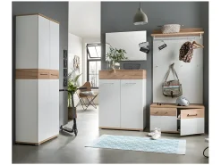 Mueble zapatero Cheyenne blanco y madera