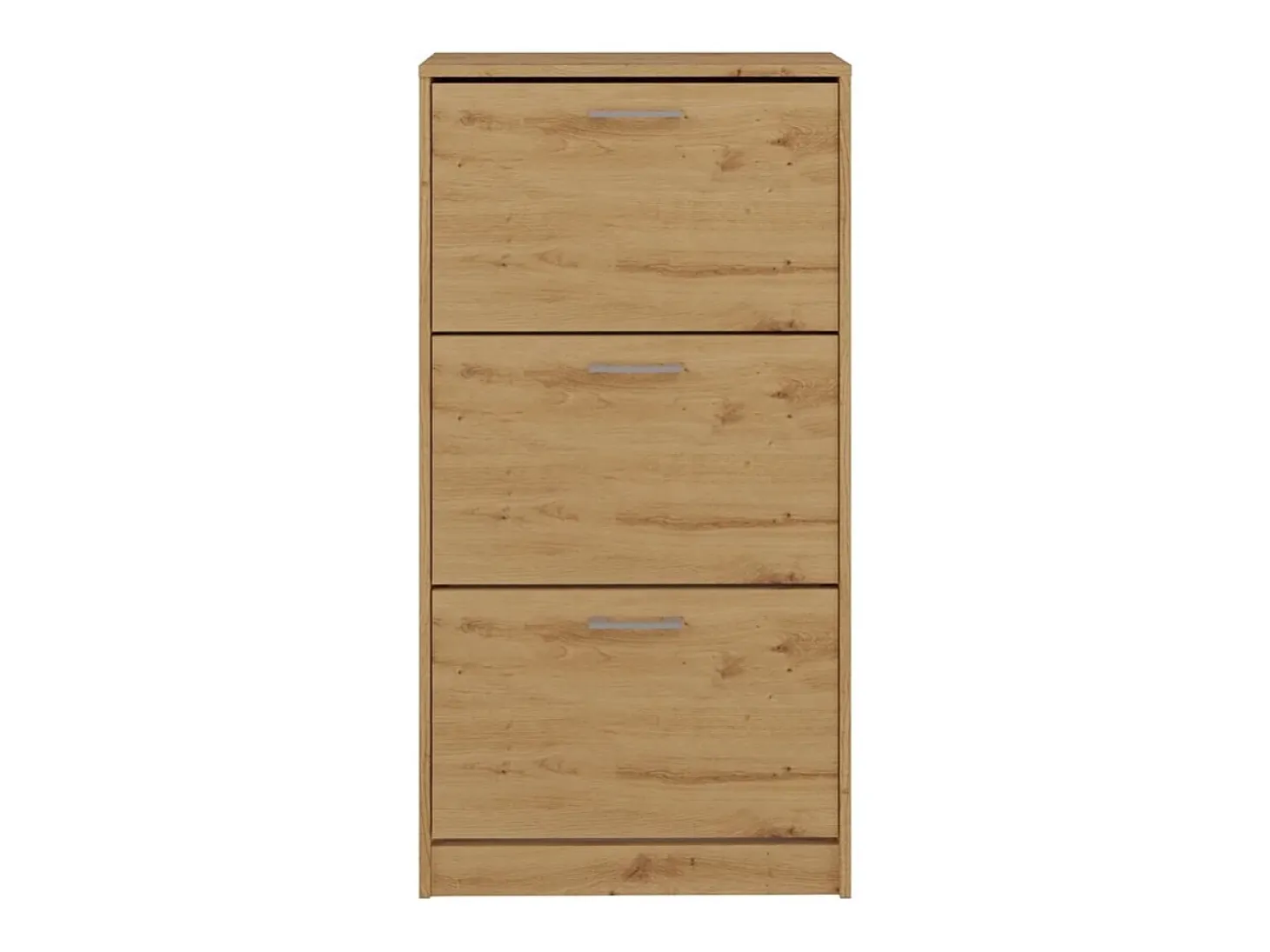 Mueble Zapatero Color Roble Artesano 116x60x28 cm – 3 Puertas Abatibles – Ideal para Entrada o Dormitorio