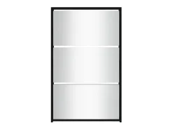 Mueble zapatero con espejo 3 niveles negro 63x17x102,5 cm ES274451