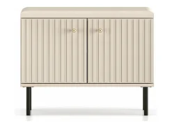 Mueble zapatero con lamas 68 cm - beige - CALETTO