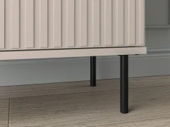 Mueble zapatero con lamas 68 cm - beige - CALETTO
