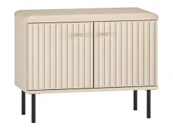 Mueble zapatero con lamas 68 cm - beige - CALETTO