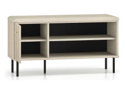 Mueble zapatero con lamas 102 cm - beige - CALETTO
