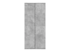 Mueble zapatero contrachapada gris hormigón 80x39x178 cm ES889463