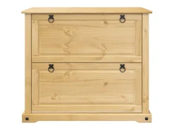 Mueble zapatero Corona madera maciza de pino 99x32x85 cm ES561438