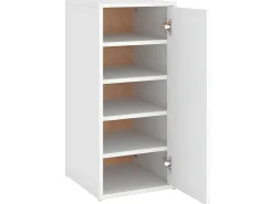 Mueble zapatero de aglomerado blanco 32x35x70 cm ES312304