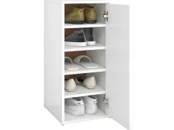 Mueble zapatero de aglomerado blanco 32x35x70 cm ES312304