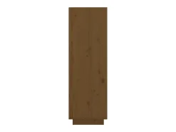 Mueble zapatero de madera maciza pino marrón miel 30x34x105 cm ES654273