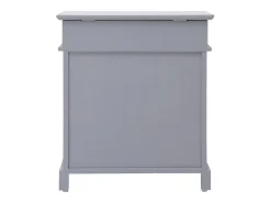 Mueble zapatero de madera de Paulownia gris 50x28x58 cm ES312168