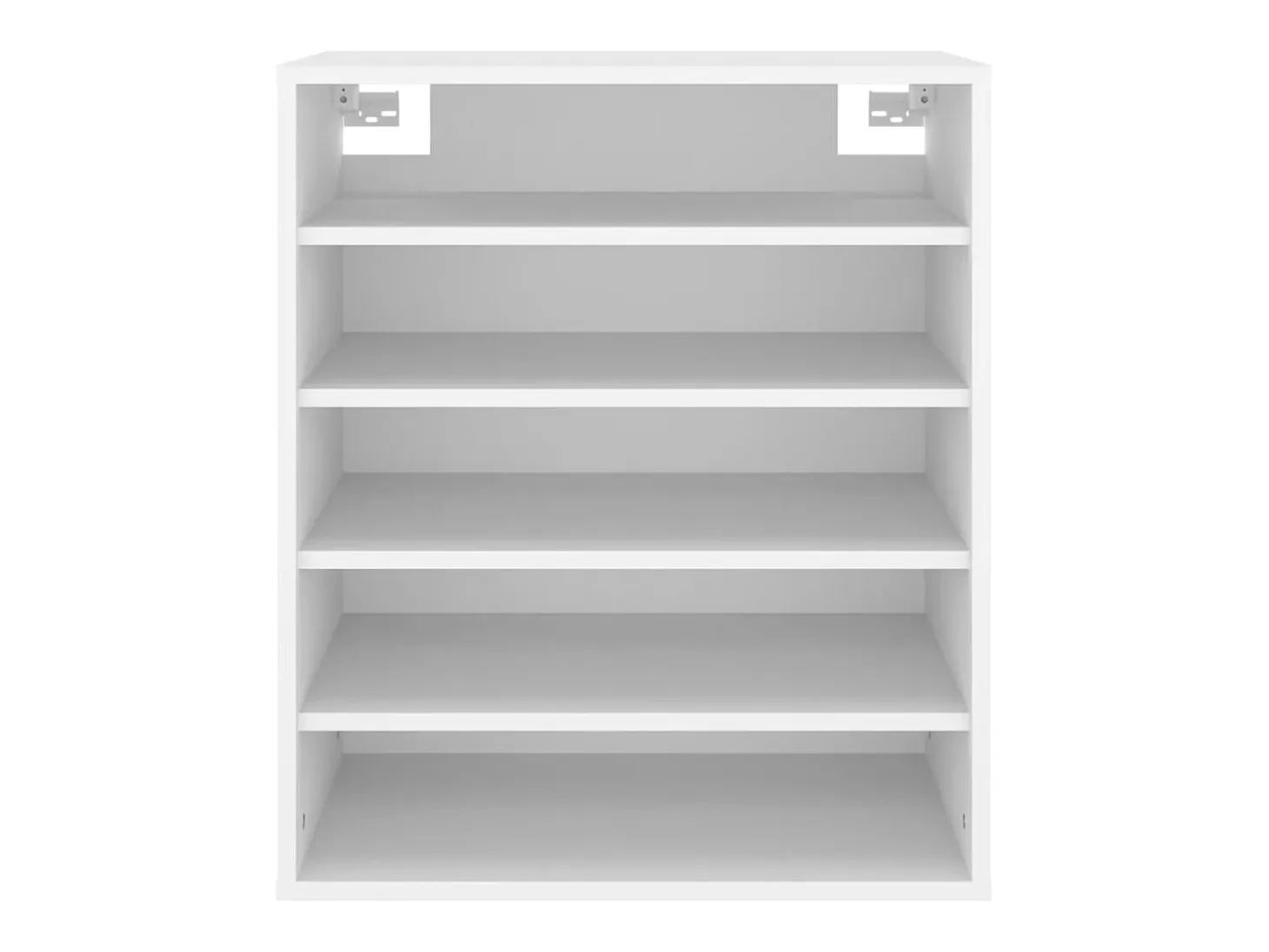 Mueble zapatero de madera contrachapada blanco 60x35x70 cm ES608816