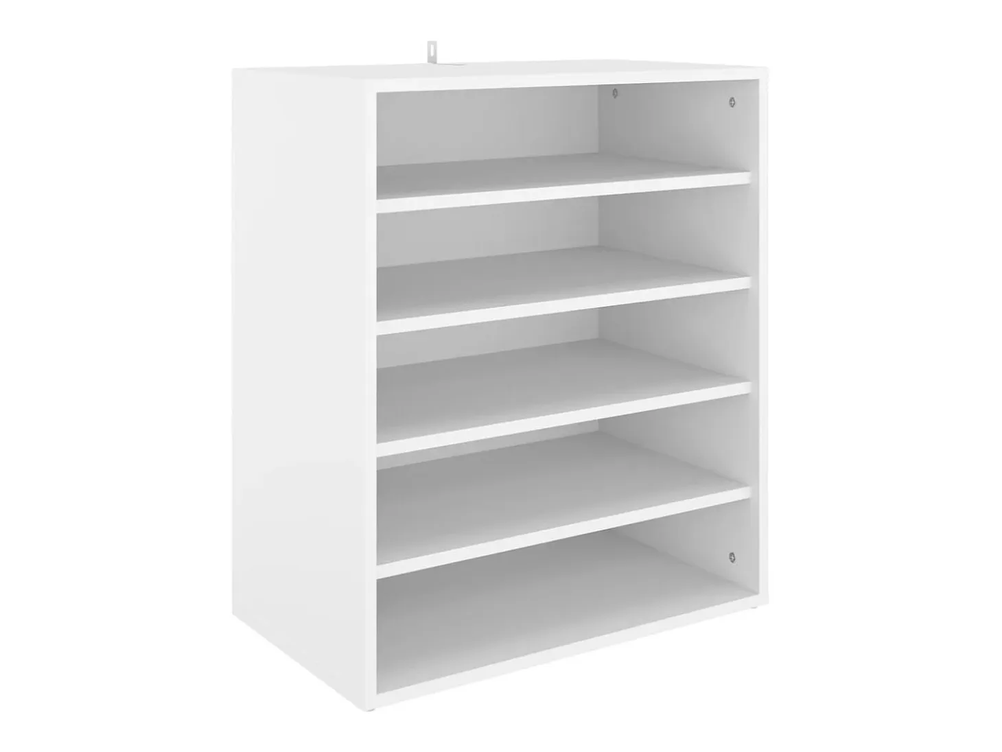 Mueble zapatero de madera contrachapada blanco 60x35x70 cm ES608816