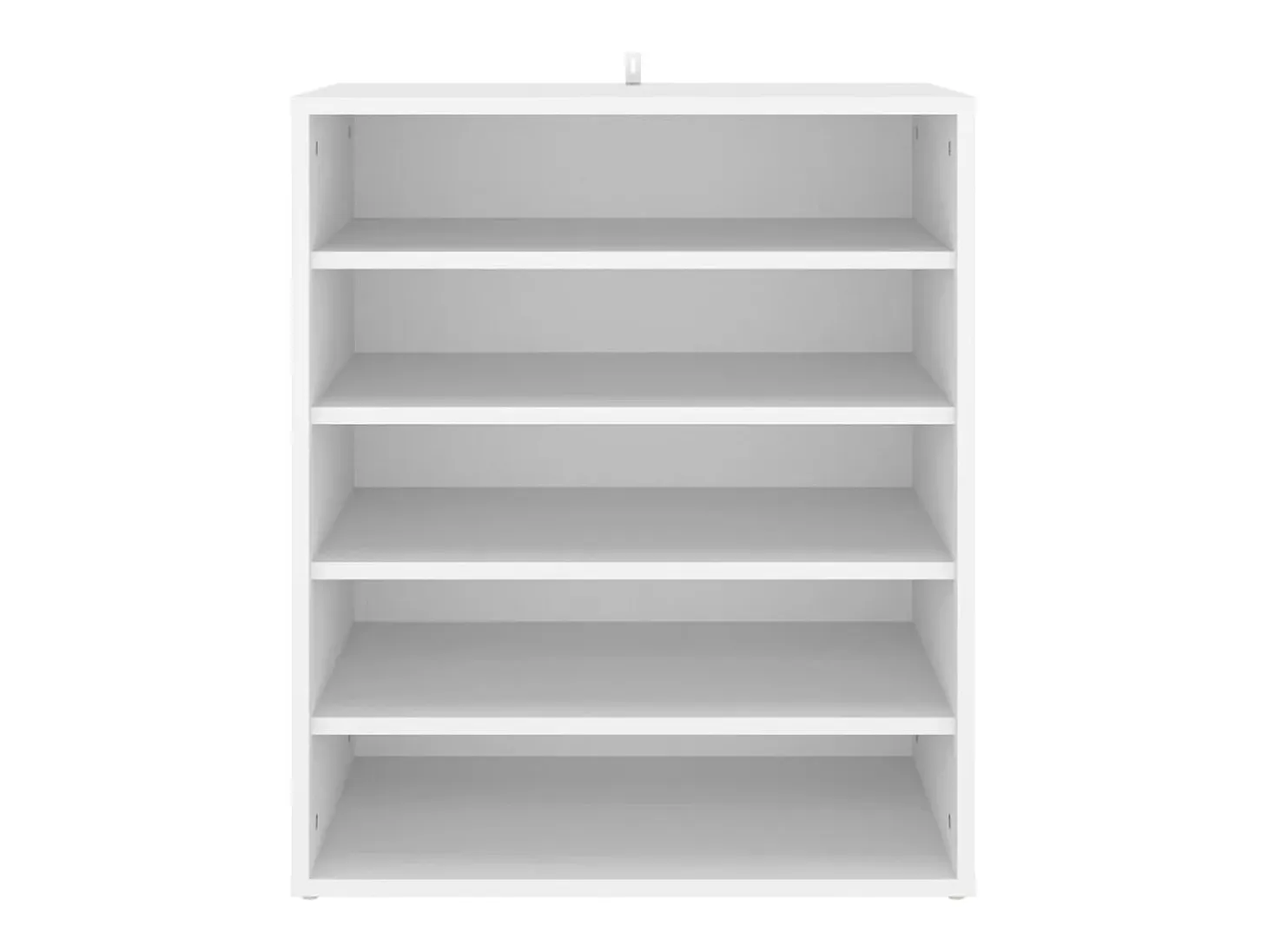 Mueble zapatero de madera contrachapada blanco 60x35x70 cm ES608816