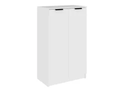 Mueble zapatero de madera contrachapada blanco 59x35x100 cm ES248459