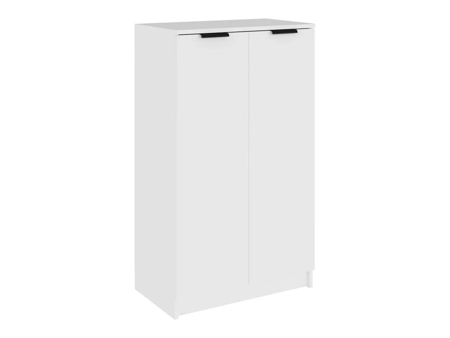 Mueble zapatero de madera contrachapada blanco 59x35x100 cm ES248459