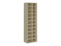 Mueble zapatero de madera contrachapada color roble 54x34x183cm ES100805