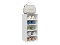 Mueble zapatero de madera contrachapada blanco 31,5x35x70 cm ES448159