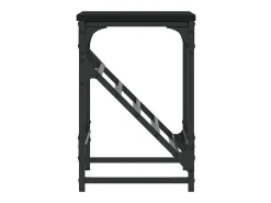 Mueble zapatero de madera de ingeniería negro 60x30x45 cm ES614196