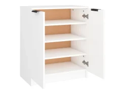 Mueble zapatero de madera contrachapada blanco 59x35x70 cm ES772501