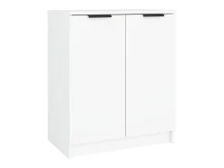 Mueble zapatero de madera contrachapada blanco 59x35x70 cm ES772501