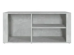 Mueble zapatero madera contrachapada gris hormigón 100x35x45 cm ES474192