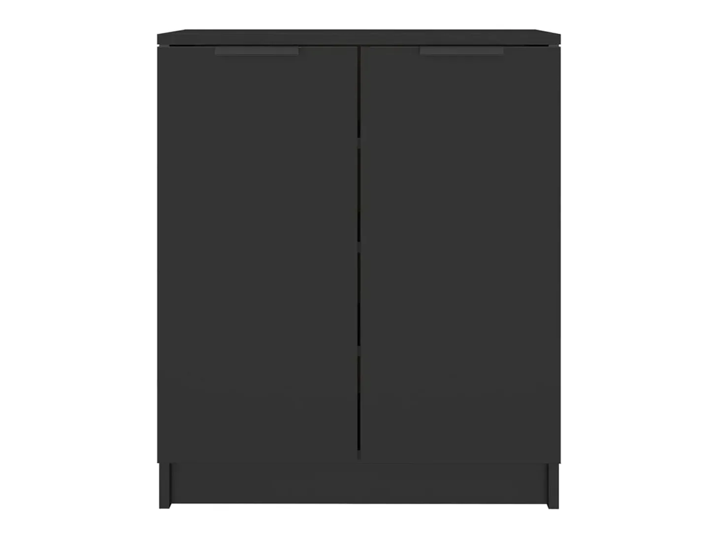 Mueble zapatero madera contrachapada negro 59x35x70 cm ES168085