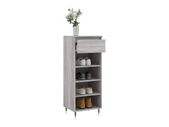 Mueble zapatero madera contrachapada gris Sonoma 40x36x105 cm ES143587