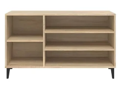 Mueble zapatero madera contrachapada roble Sonoma 102x36x60 cm ES780032