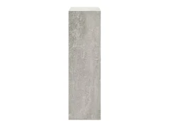 Mueble zapatero madera contrachapada gris hormigón 63x24x81cm ES945438