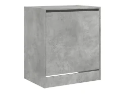 Mueble zapatero madera contrachapada gris hormigón 70x36x60 cm ES915899