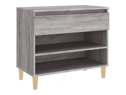 Mueble zapatero madera contrachapada gris Sonoma 70x36x60 cm ES617383