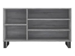 Mueble zapatero madera contrachapada gris Sonoma 102x36x60 cm ES803808