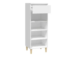 Mueble zapatero madera contrachapada blanco 40x36x105 cm ES208750