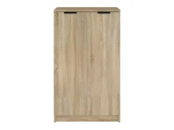 Mueble zapatero madera contrachapada roble Sonoma 59x35x100 cm ES479377