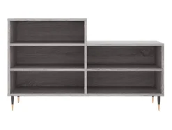 Mueble zapatero madera contrachapada gris Sonoma 102x36x60 cm ES415307
