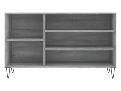 Mueble zapatero madera contrachapada gris Sonoma 102x36x60 cm ES984865