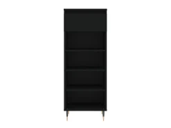 Mueble zapatero madera contrachapada negro 40x36x105 cm ES688311