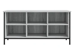 Mueble zapatero madera contrachapada gris Sonoma 100x35x50 cm ES497146