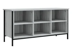 Mueble zapatero madera contrachapada gris Sonoma 100x35x50 cm ES497146
