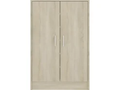 Mueble zapatero madera contrachapada roble Sonoma 60x35x92 cm ES896406