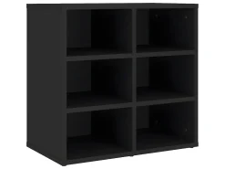 Mueble zapatero negro 52,5x30x50 cm ES425341