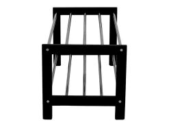 Mueble Zapatero Padova, Negro, 78x34x32 cm, Kendra Home